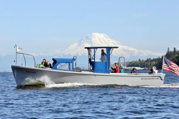 2 Hour Guided Boat Tour in Gig Harbor and Narrows Bridges