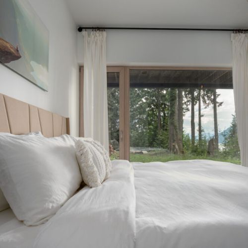 The second bedroom with equally as incredible views and direct access to the patio.