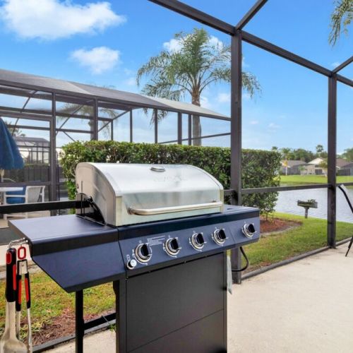Fire up the grill and soak up the sun on our spacious pool deck. Our tranquil oasis is the perfect place to enjoy a delicious BBQ with family and friends. Enjoy your favorite recipes and unwind in the warmth of the Florida sun. Book now and make unforgettable memories at our luxurious retreat!