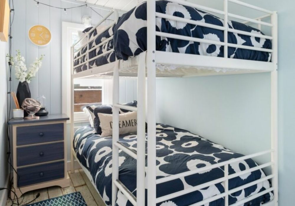 The bunk room, connected to one of the main bedrooms (walk through), perfect for a family sleeping arrangement.