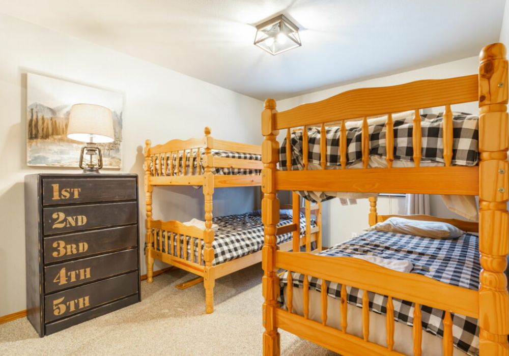 Two, twin sized bunk beds for friends or kids!