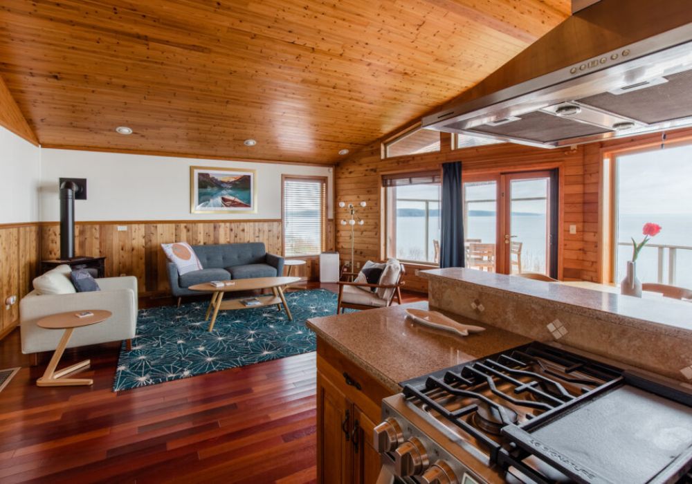 Wide open living space with incredible views of Puget Sound.
